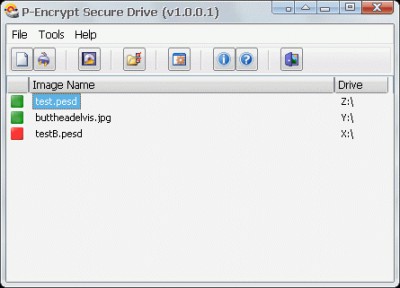P-Encrypt Secure Drive 1.2.2.3 screenshot