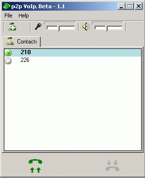 P2P VoIp 1.1 screenshot