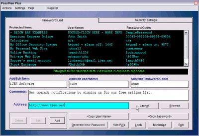 PassMan Plus 5.0.0.23 screenshot