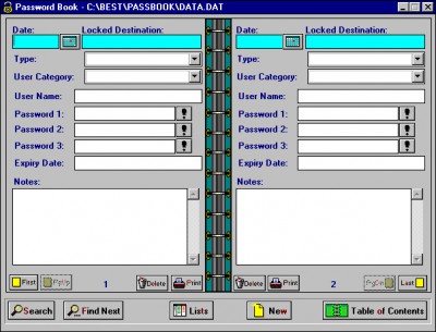 Password Book 5.1 screenshot