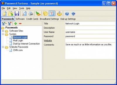 Password Fortress 1.01 screenshot