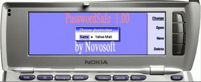 PasswordSafe 1.00 screenshot