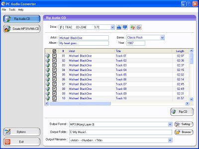 PC Audio Converter 1.3 screenshot