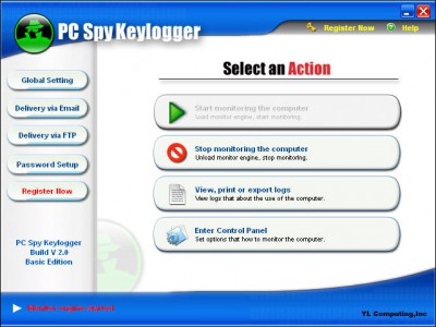 PC Spy Keylogger 3.88 screenshot