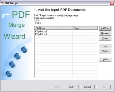 PDF Merger 3.00 screenshot