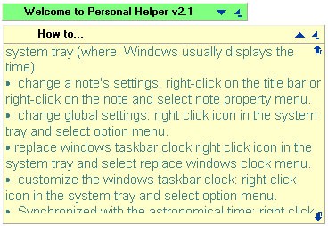 Personal Helper 2.1 screenshot