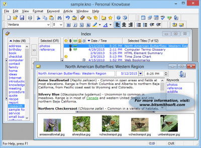 Personal Knowbase 4.1.3 screenshot