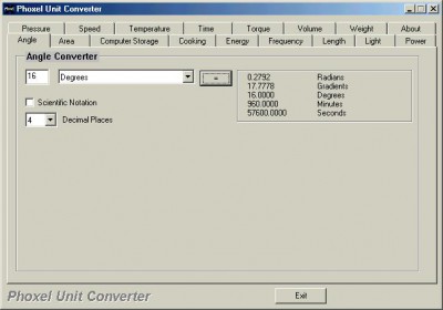 Phoxel Unit Converter 1.0 screenshot