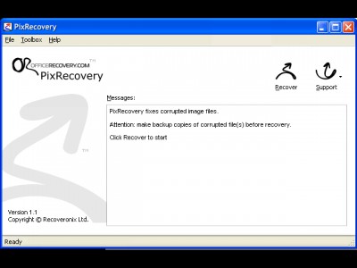 PixRecovery 1.6.1005 screenshot