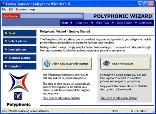 Polyphonic Ringtone Wizard 3.7 screenshot