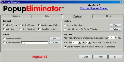 Popup Eliminator 1.0 screenshot