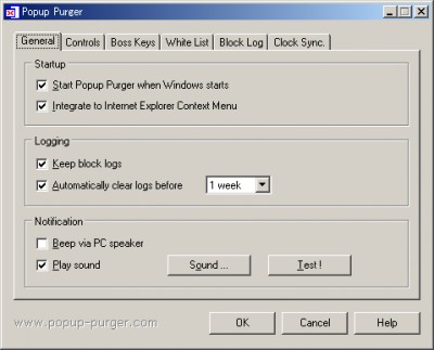 Popup Purger 1.0.7 screenshot