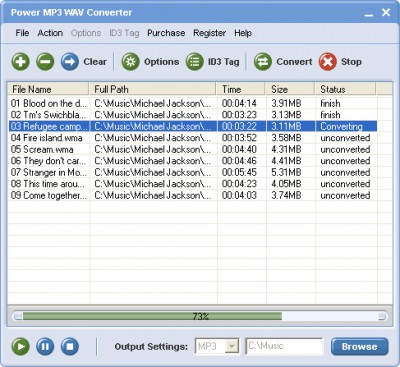 Power MP3 WAV Converter 1.14 screenshot