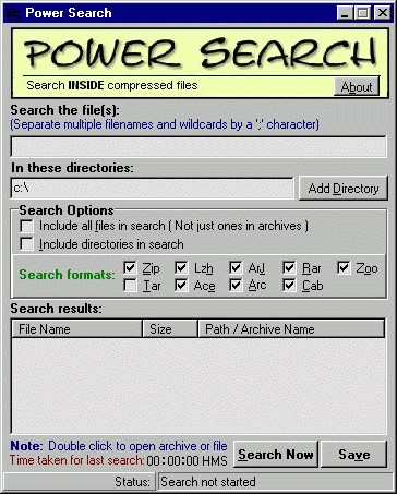 Power Search 1.0 screenshot