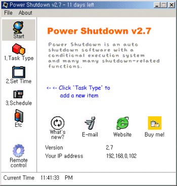 Power Shutdown 2.7 screenshot