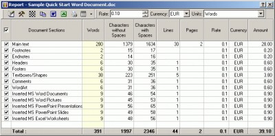 PractiCount Toolbar Standard for MS Office 1.1 screenshot