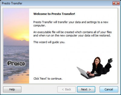 Presto Transfer Photoshop 3.42 screenshot