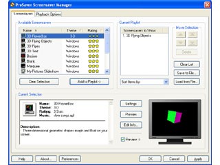 ProSaver Screensaver Manager 1.0.2 screenshot