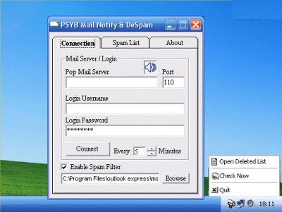 PSYBMail 1.1.0.126 screenshot