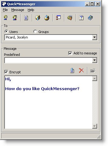 QuickMessenger 3.2 screenshot