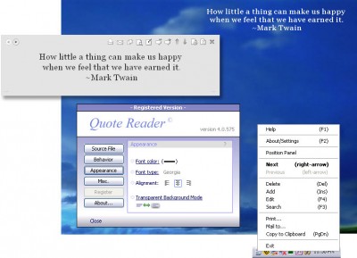 Quote Reader 4.0 screenshot
