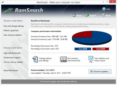 RamSmash 2.5.20.201 screenshot