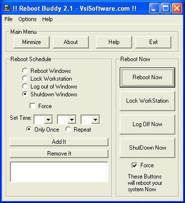 Reboot Buddy 2.1 screenshot