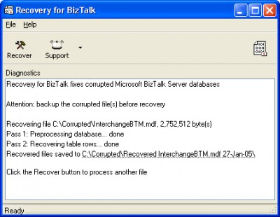 Recovery for BizTalk 1.1.0840 screenshot