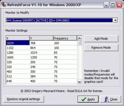 RefreshForce 1.10 screenshot