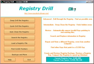 Registry Drill 4.3.0.2 screenshot