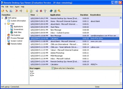 Remote Desktop Spy 5.20 screenshot