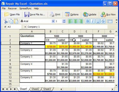 Repair My Excel 1.1.0.71 screenshot