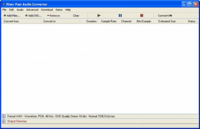 River Past Audio Converter 7.8 screenshot