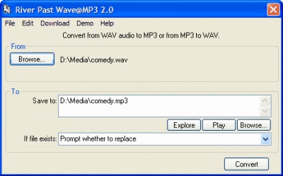River Past Wave@MP3 3.8 screenshot