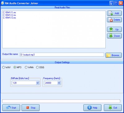 RM Audio Converter Joiner 1.0.314 screenshot