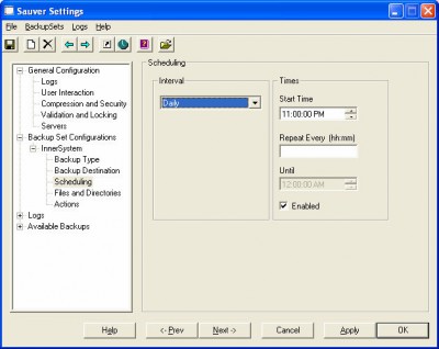 Sauver Personal Backup 1.2 screenshot