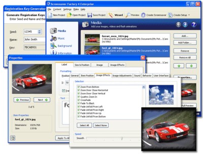 Screensaver Factory 4 Pro 4.8 screenshot