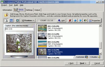 Screensaver Maker Desktop Edition 2.4 screenshot