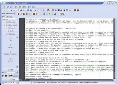 Scriptomania 2.7 screenshot