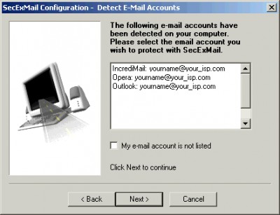 SecExMail Home 1.51 screenshot