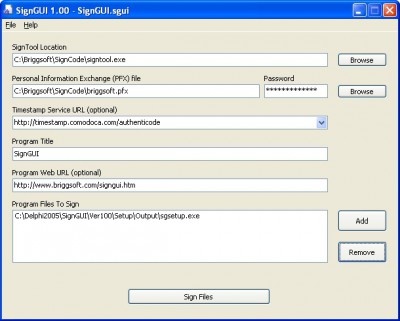 SignGUI 1.11 screenshot