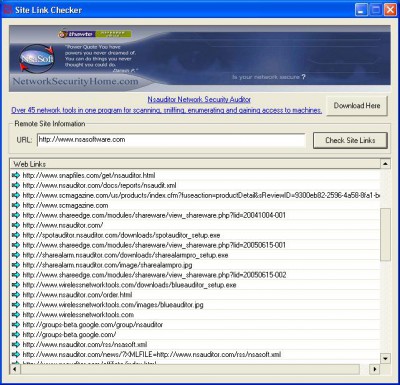 SiteLinkChecker 1.0 screenshot