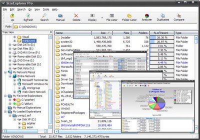 SizeExplorer Lite 3.7.3 screenshot