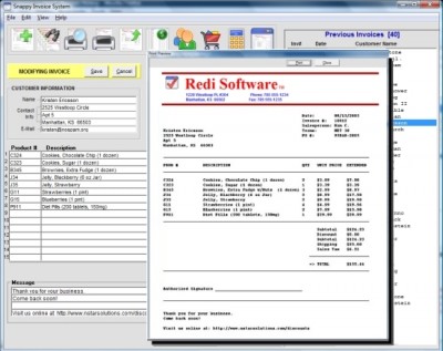 Snappy Invoice System 6.7.000 screenshot
