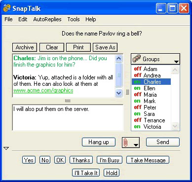 SnapTalk 4.1 Win XP screenshot