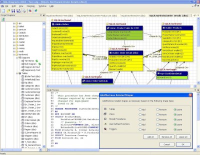 SQL Diagrams 2004 screenshot