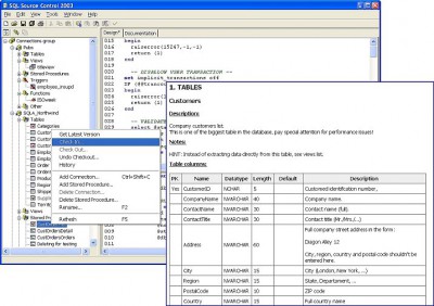 SQL Source Control 2003 screenshot