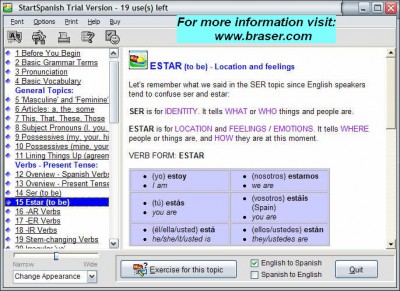 StartSpanish 6.1 screenshot