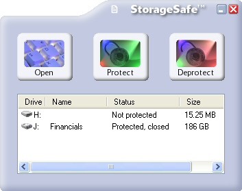 StorageSafe 1.2 screenshot