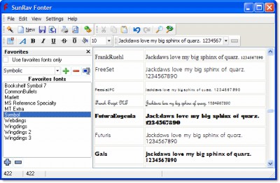 SunRav Fonter 1.2 screenshot